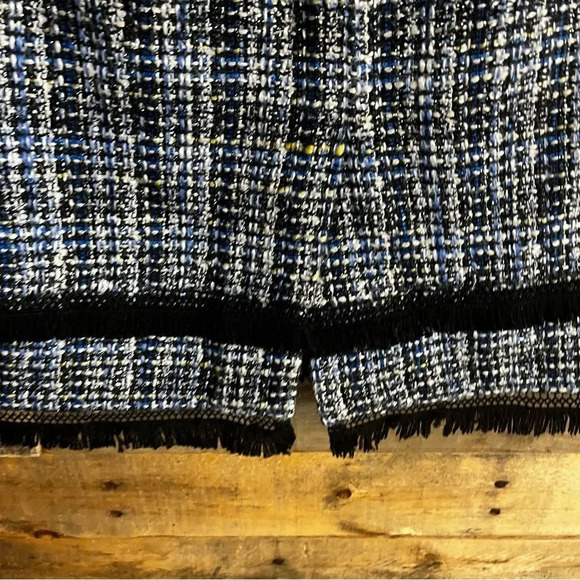 J. Crew Blue Tweed Skirt Size 0 - Picture 9 of 11